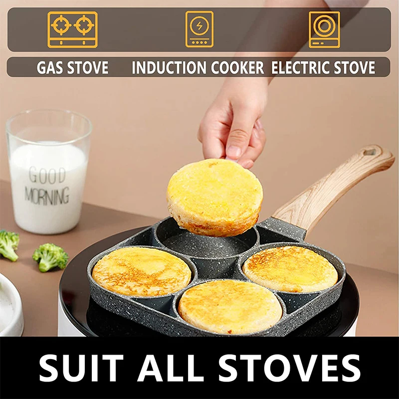 Poêle à crêpes et œufs 4 cavit - Mini Pancake Griddle avis et prix